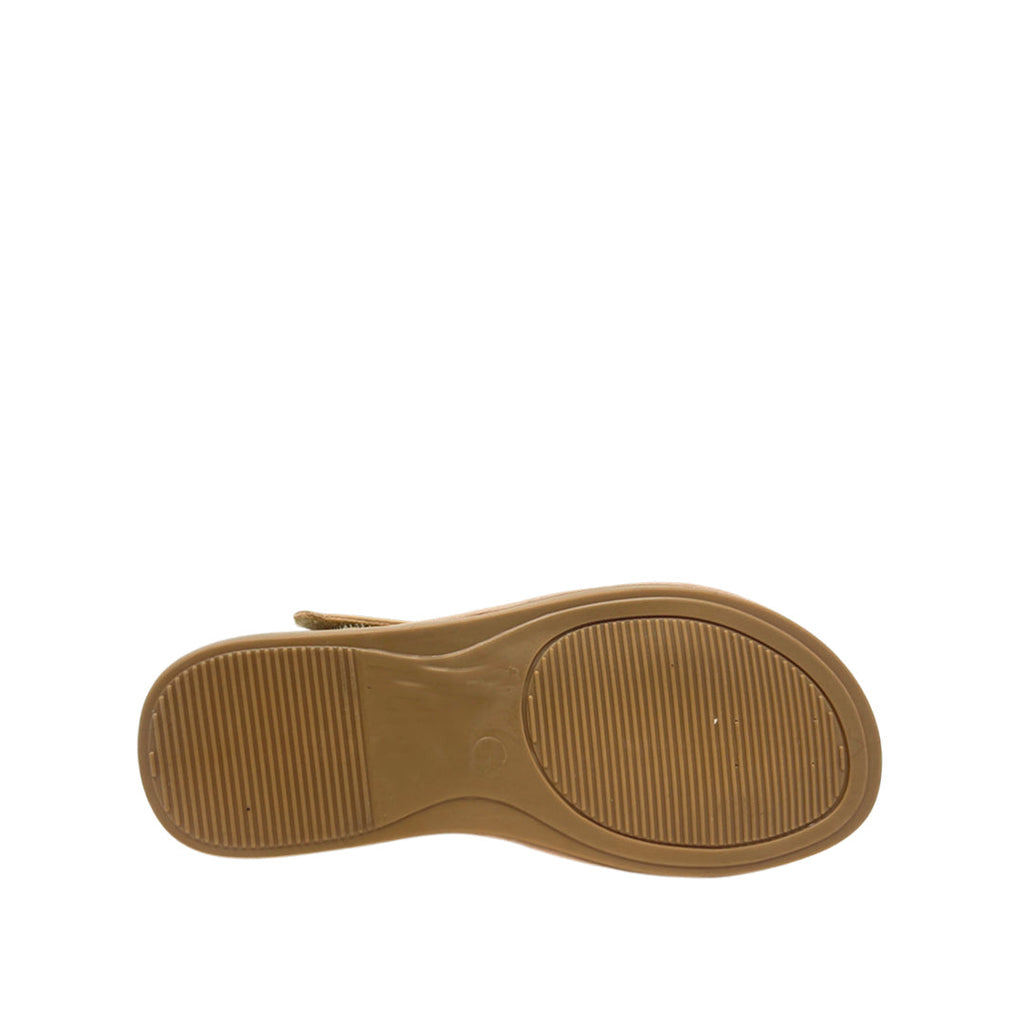 Sandalias flats Antho para niña color tan