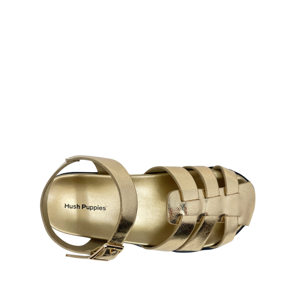 Sandalias flats Alinna para niña color dorado