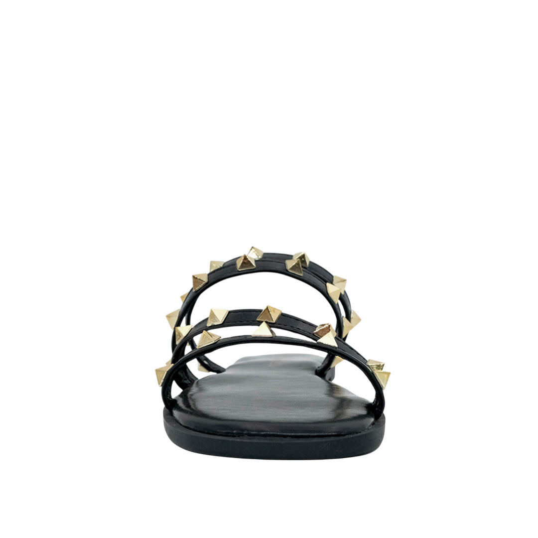 Sandalias flats Bianca negro