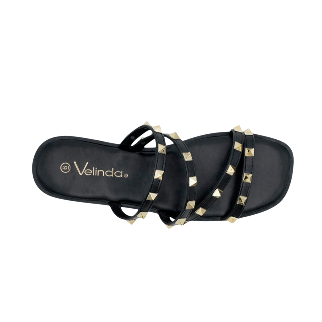 Sandalias flats Bianca negro