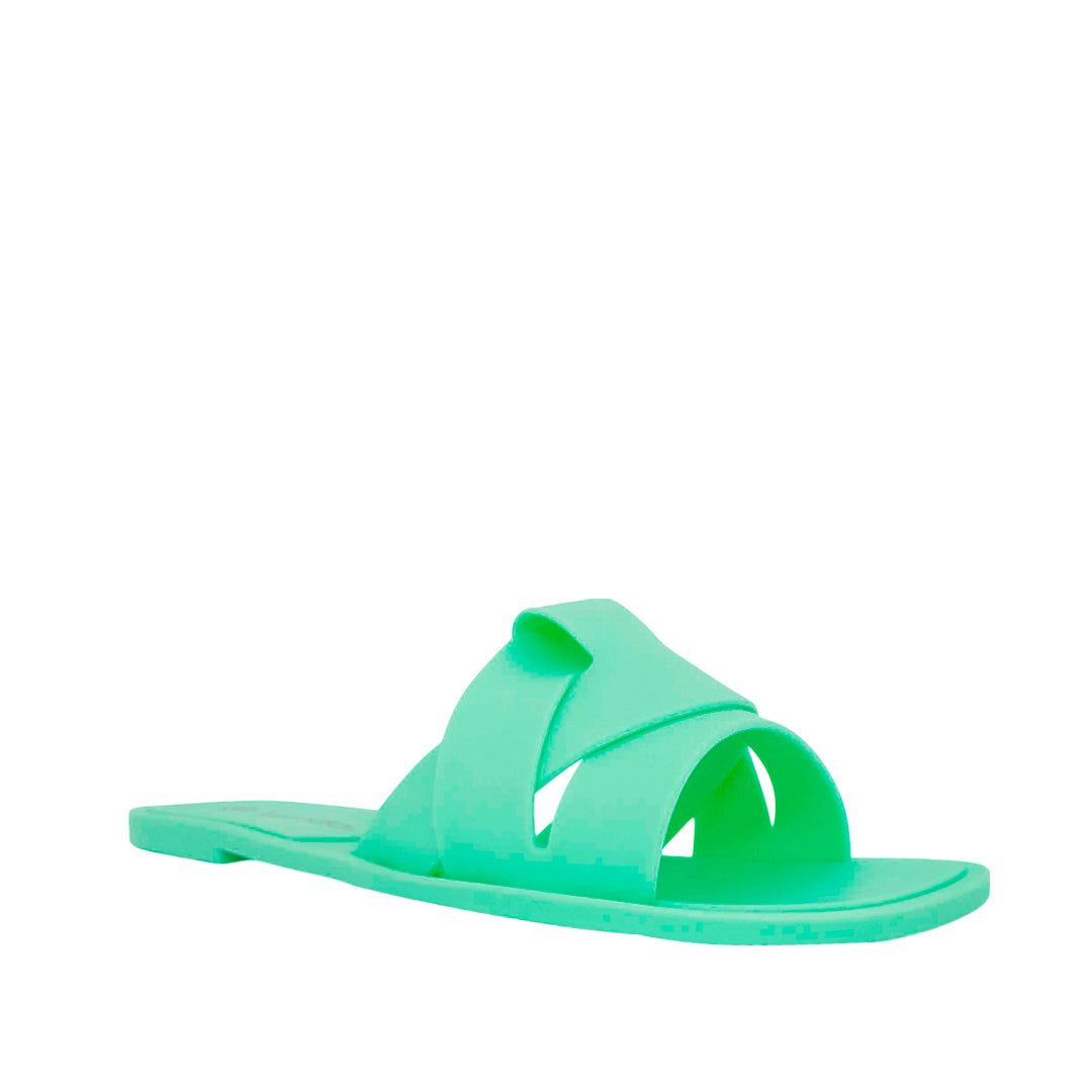 Sandalias flats Nina verde