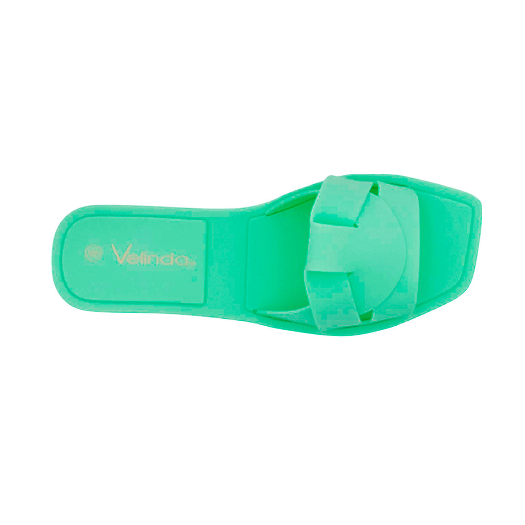 Sandalias flats Nina verde