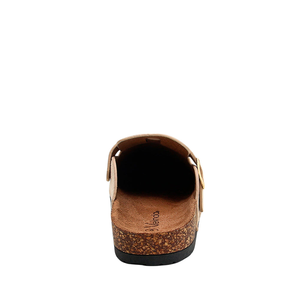 Sandalias flats Clogy hueso