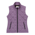Chaleco W Quilted Vest para mujer color morado