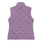 Chaleco W Quilted Vest para mujer color morado
