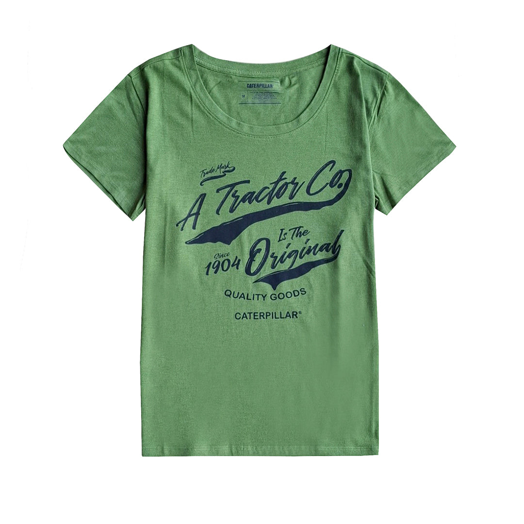 Camiseta Crew para mujer color verde