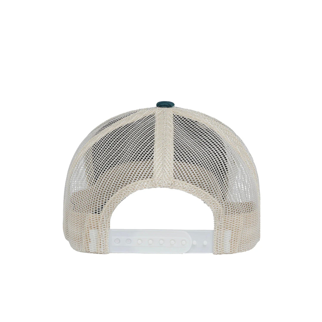 Gorra Plaid Trucker unisex color turqueza