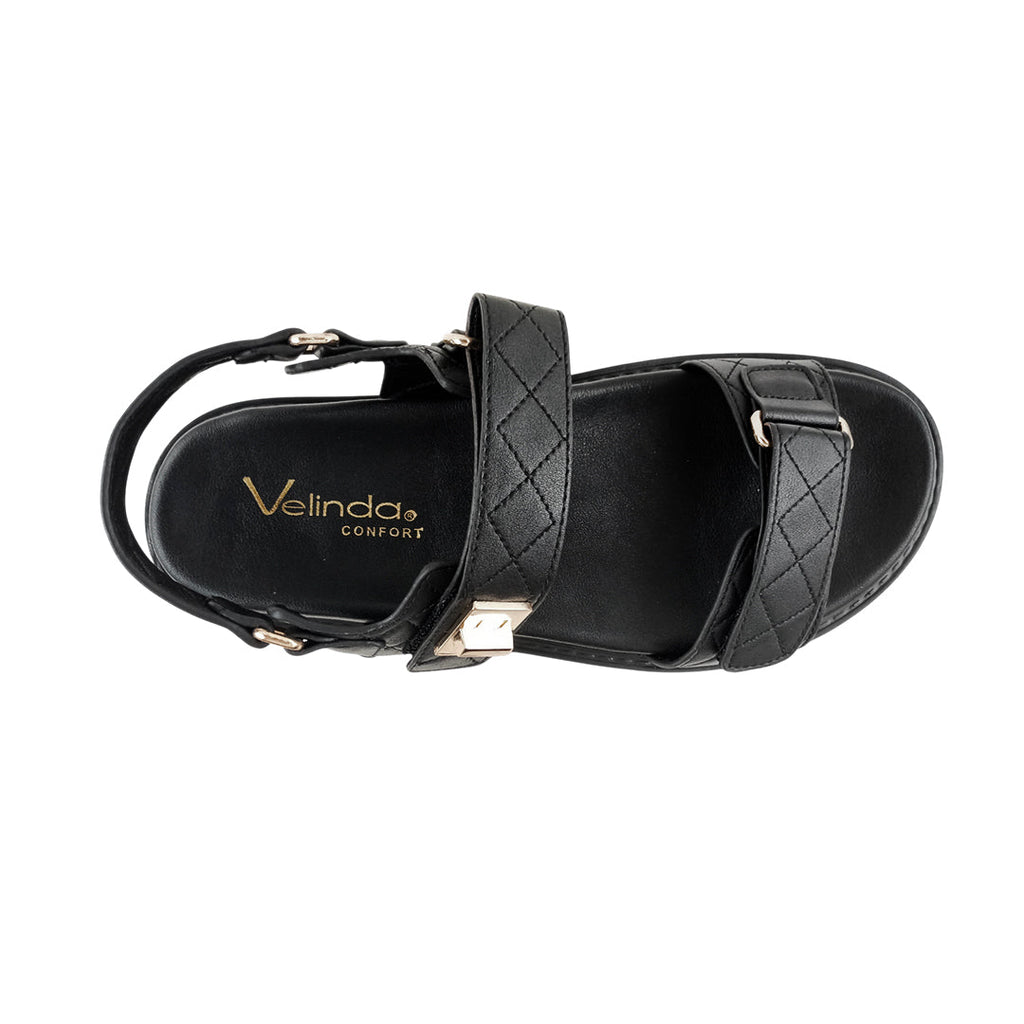 Sandalias de plataforma Madeline para mujer color negro