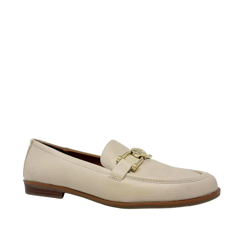 Mocasines Noden para mujer color hueso