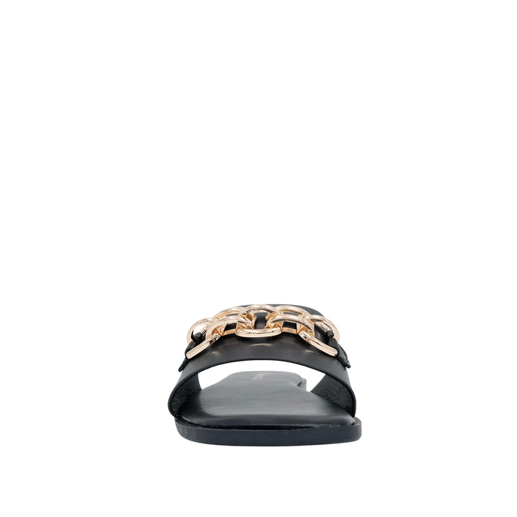 Sandalias slip on Miry para mujer color negro
