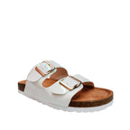 Sandalias flats Beatriz para niña color blanco