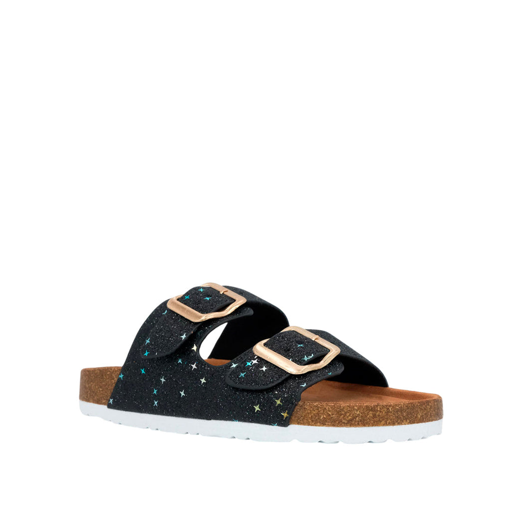 Sandalias flats Beatriz para niña color negro