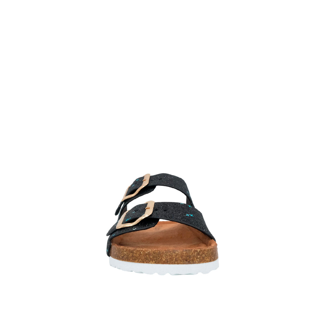 Sandalias flats Beatriz para niña color negro