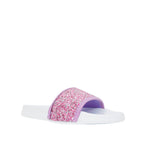 Sandalias flats Paulina para niña color rosado y blanco