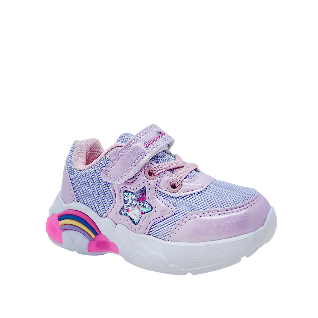 Tennis con luces Polly para infante color lila