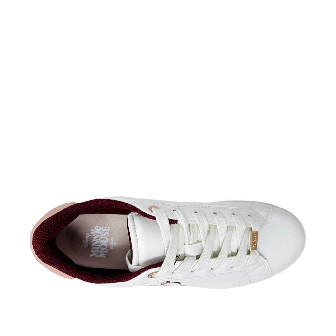 Sneakers Minnie para mujer color blanco