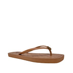Sandalias flats Dony para mujer color dorado