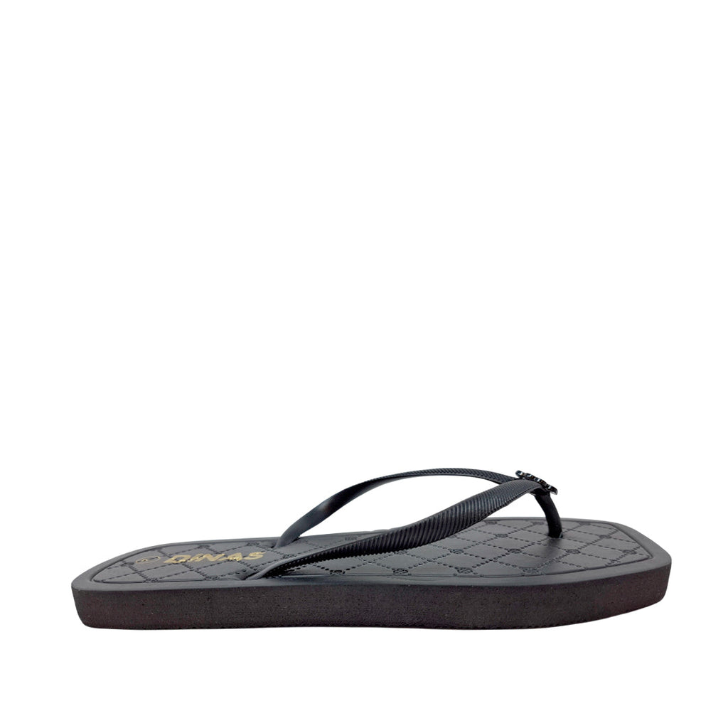 Sandalias flats Dony para mujer color negro