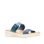 Sandalias de cuña Breathe Gore Slide para mujer color navy