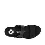 Sandalias de cuña Breathe Gore Slide para mujer color negro