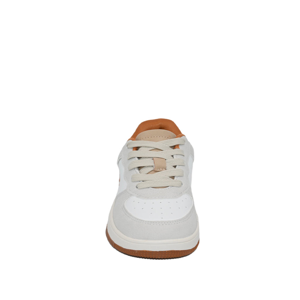 Sneakers Joey para niño color blanco y taupe