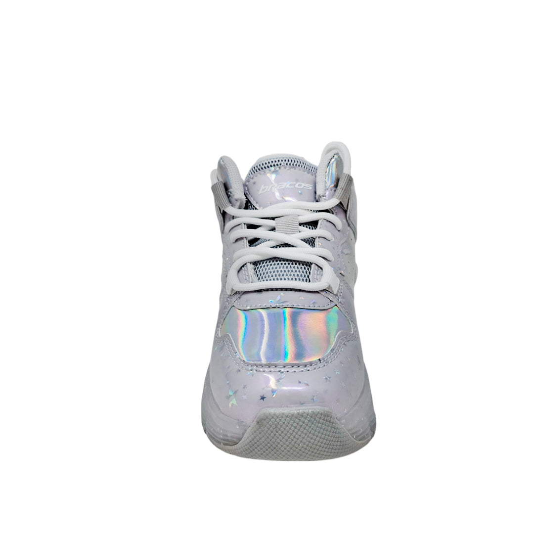 Sneakers Ronda para niña color plateado