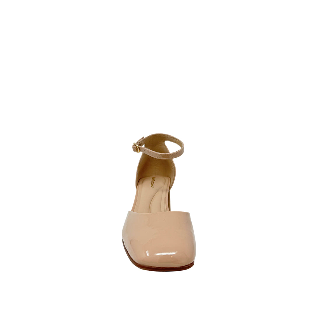 Tacones ankle strap Yolly para mujer color nude
