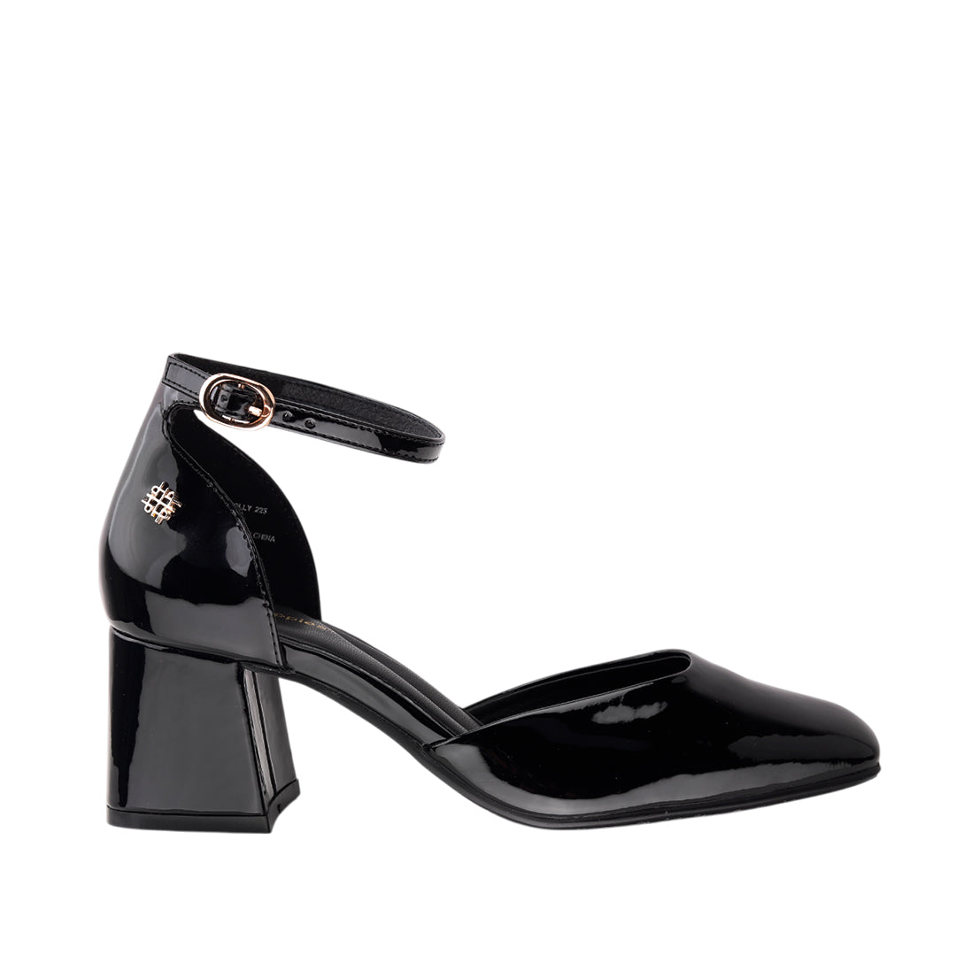 Tacones ankle strap Yolly para mujer color negro