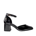 Tacones ankle strap Yolly para mujer color negro