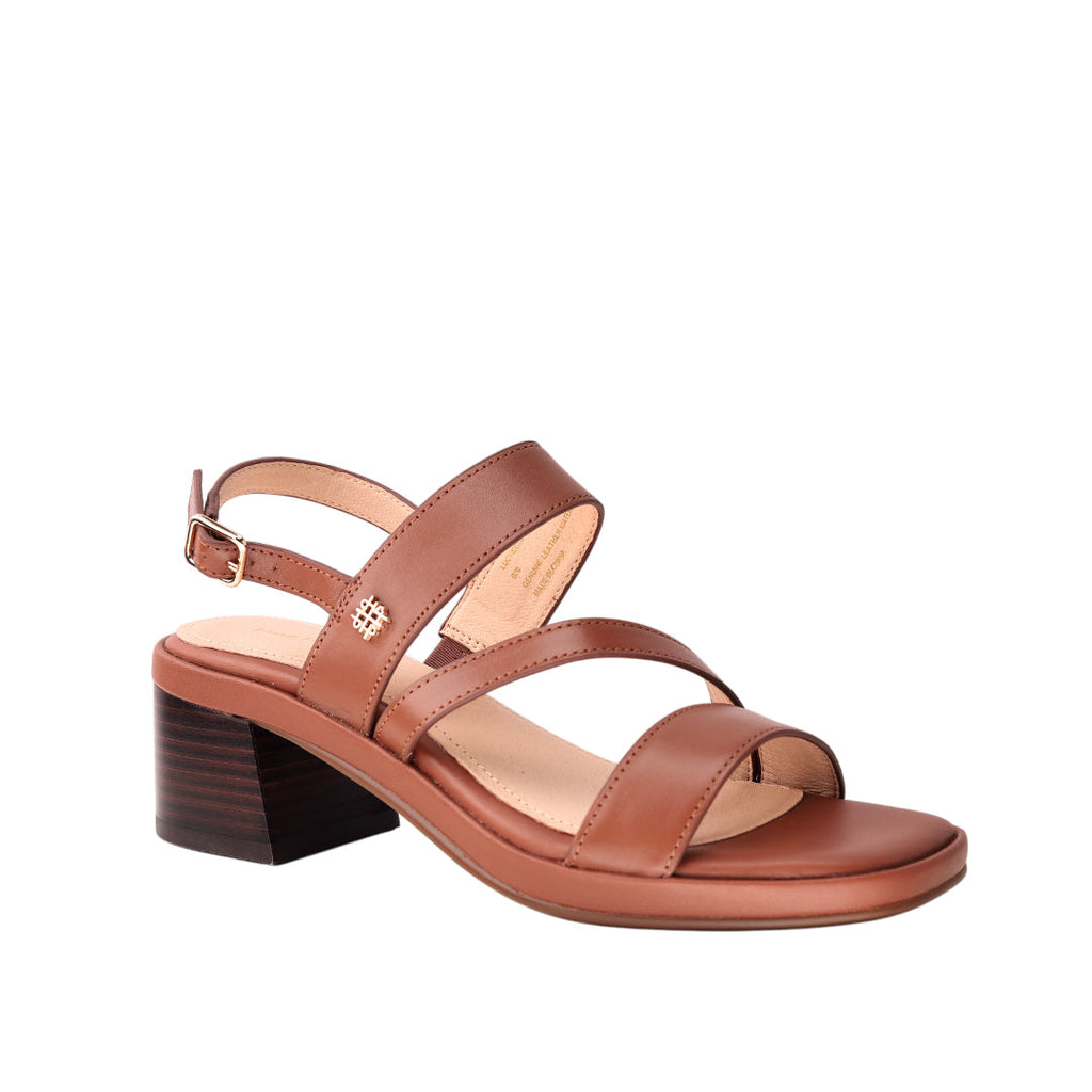 Sandalias slingback Lucrecia para mujer color tan