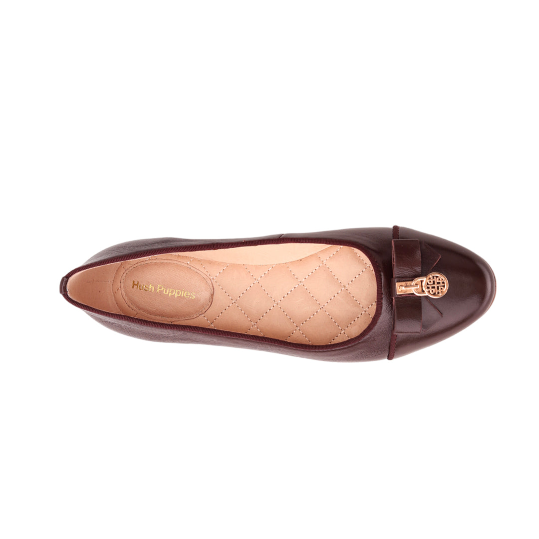 Ballerinas Zafra para mujer color burgundy