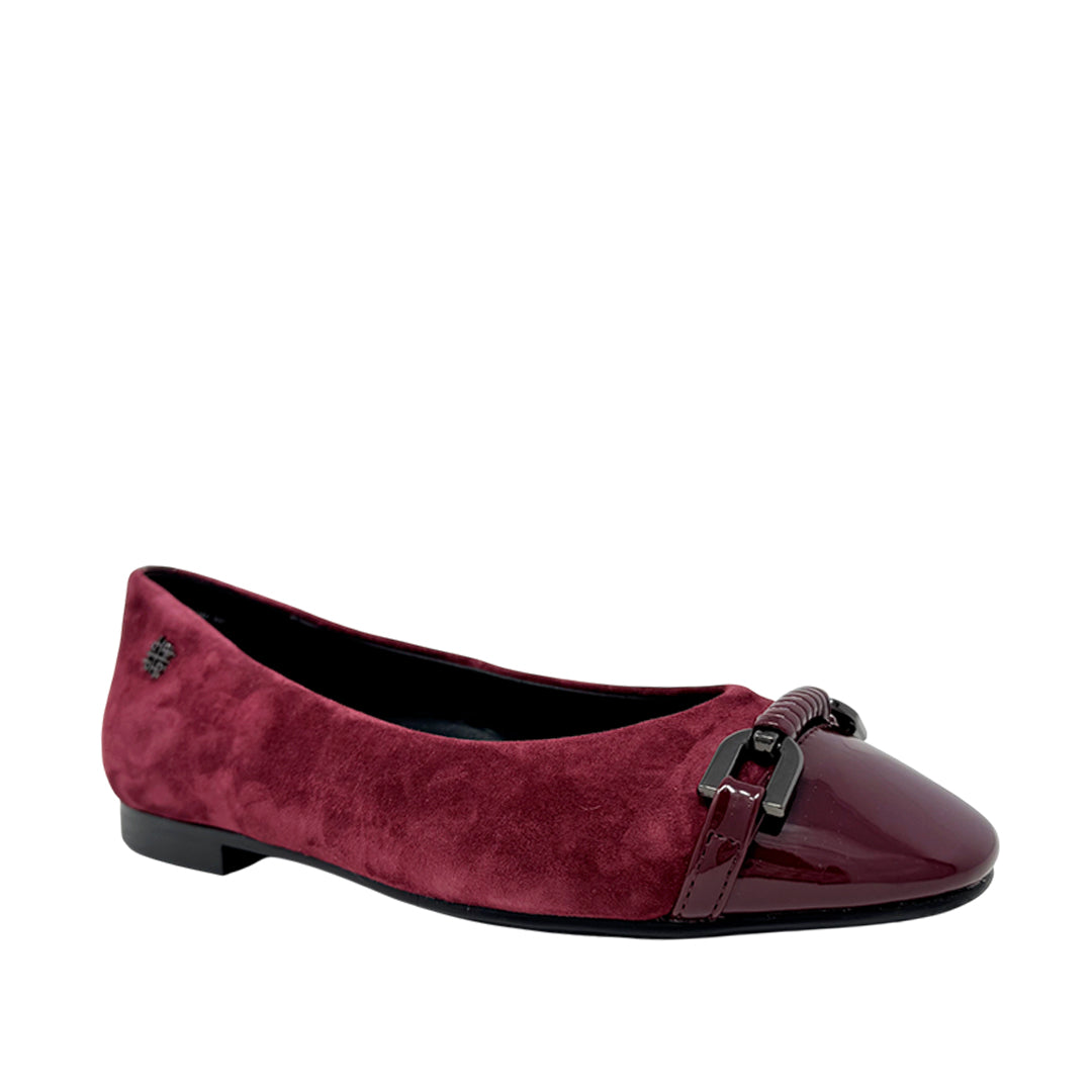 Ballerinas Soma para mujer color burgundy