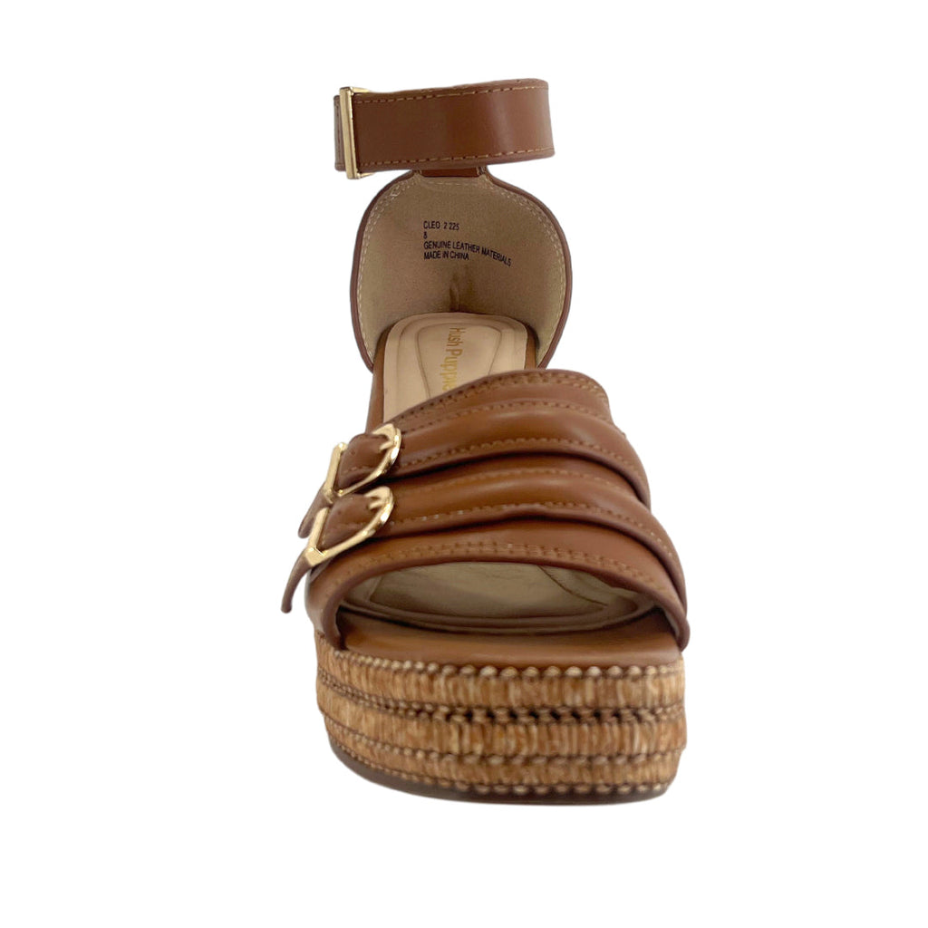 Sandalias de cuña Cleo 2 para mujer color tan