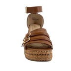 Sandalias de cuña Cleo 2 para mujer color tan