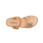 Sandalias Kristen para niña color oro rosa