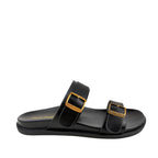 Sandalias flats Darci 3 para mujer color negro