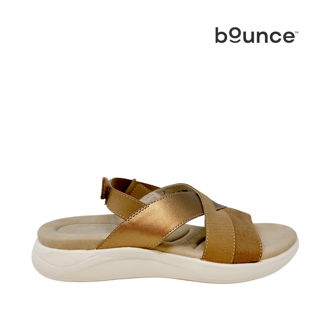 Sandalias flats Denisse 3 para mujer color taupe