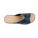 Sandalias flats Shasta para mujer color navy