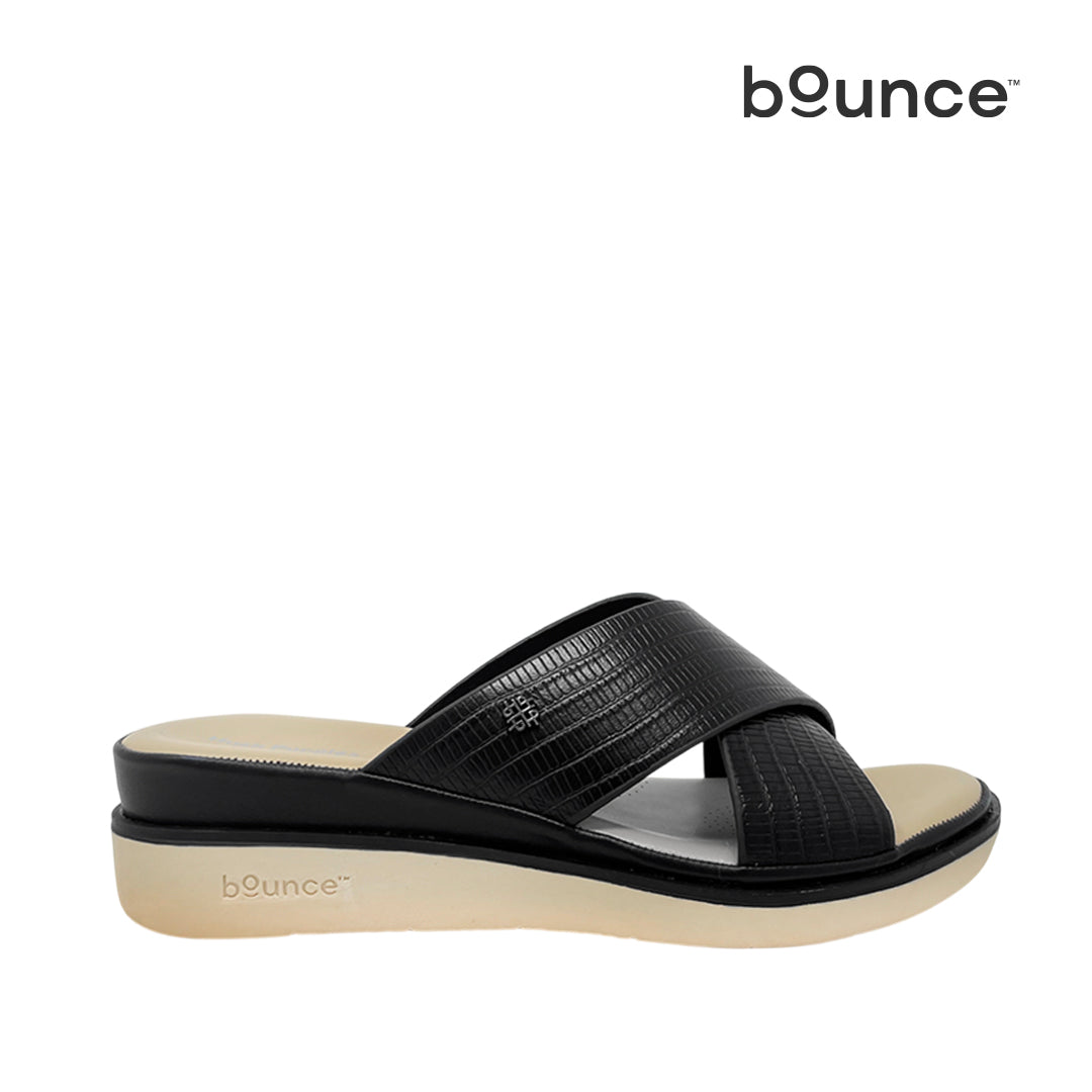 Sandalias flats Shasta para mujer color negro