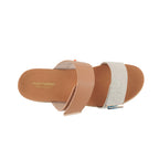 Sandalias de plataforma Gillian 2 para mujer color tan y blanco