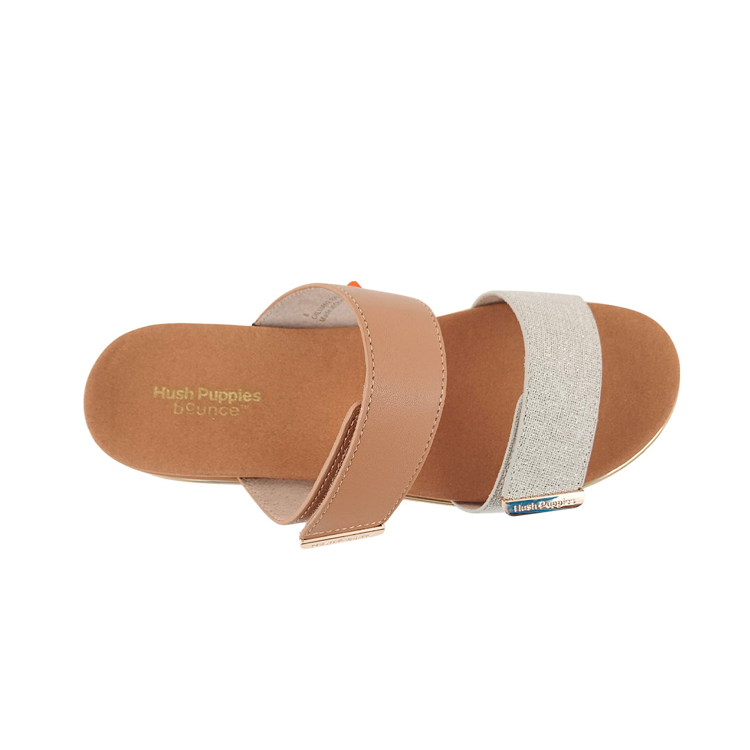 Sandalias de plataforma Gillian 2 para mujer color tan y blanco