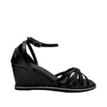 Sandalias de cuña Nathy para mujer color negro
