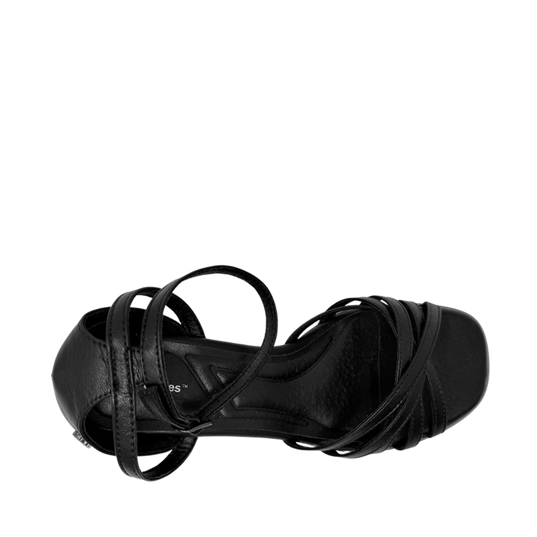 Sandalias de cuña Nathy para mujer color negro