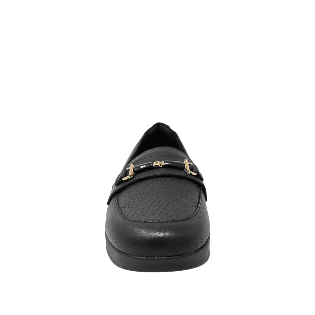 Mocasines de cuña Maritzza para mujer color negro