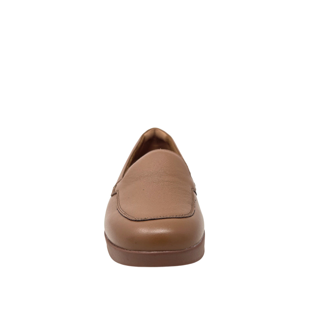 Mocasines de cuña Maritzza para mujer color tan