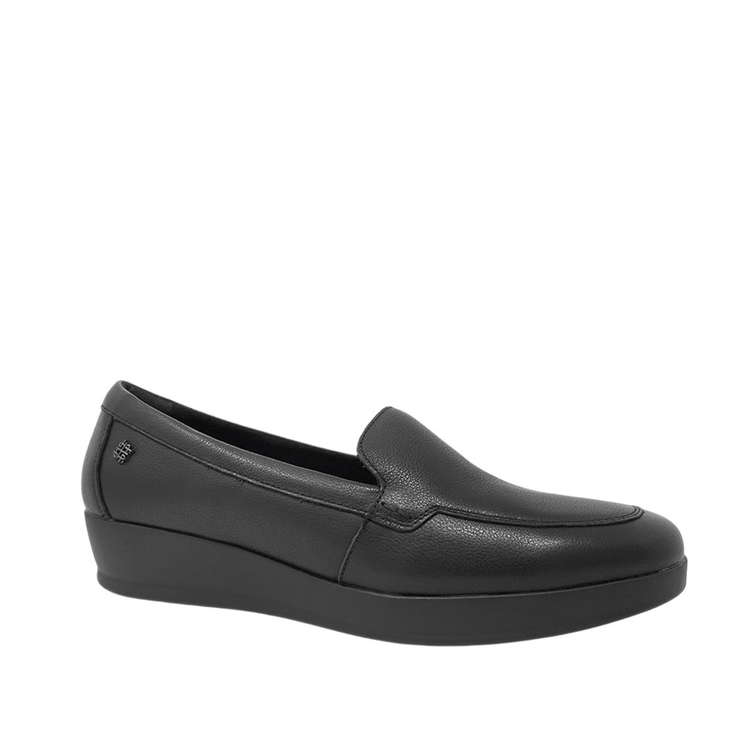 Mocasines de cuña Maritzza para mujer color negro