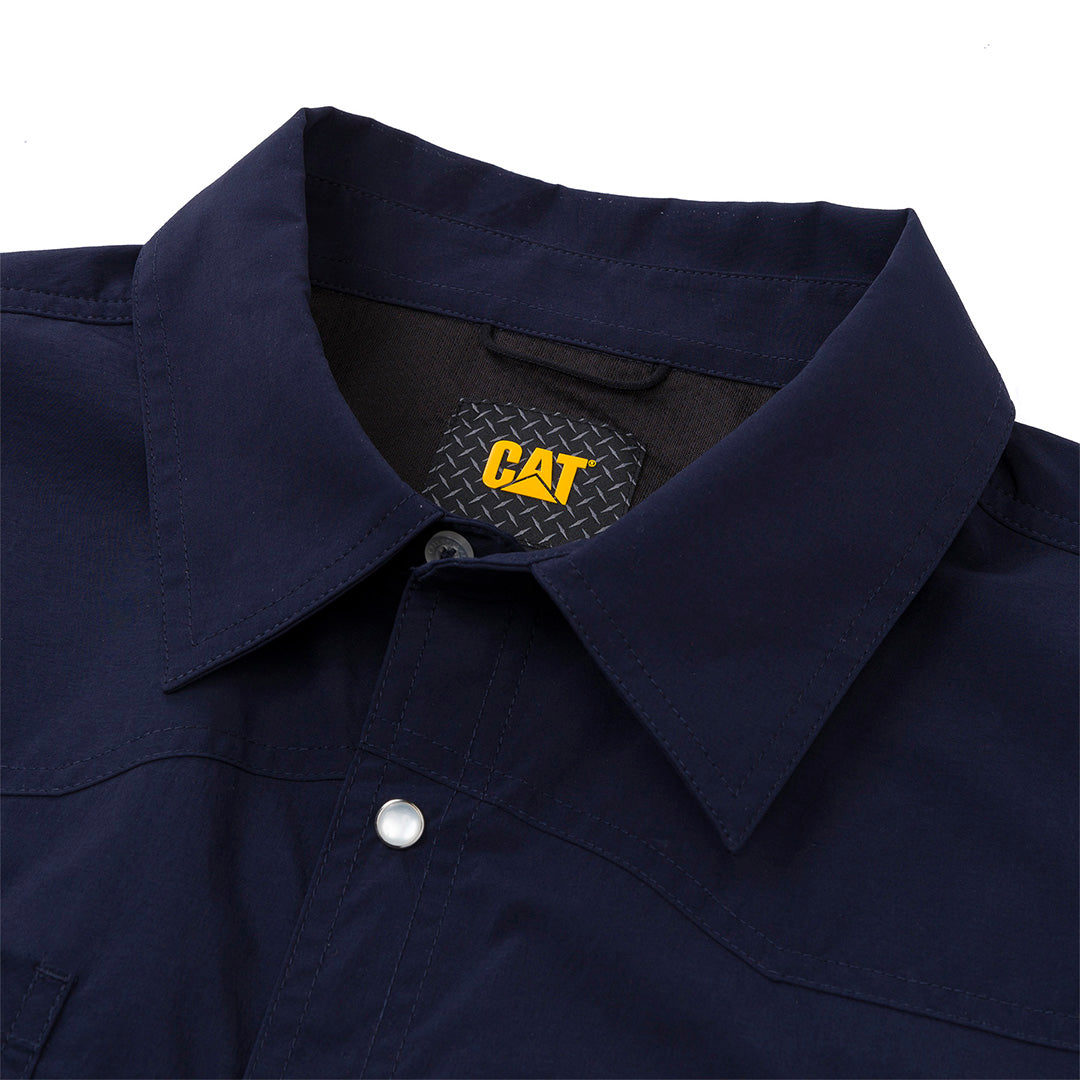 Camisa Western para hombre color navy
