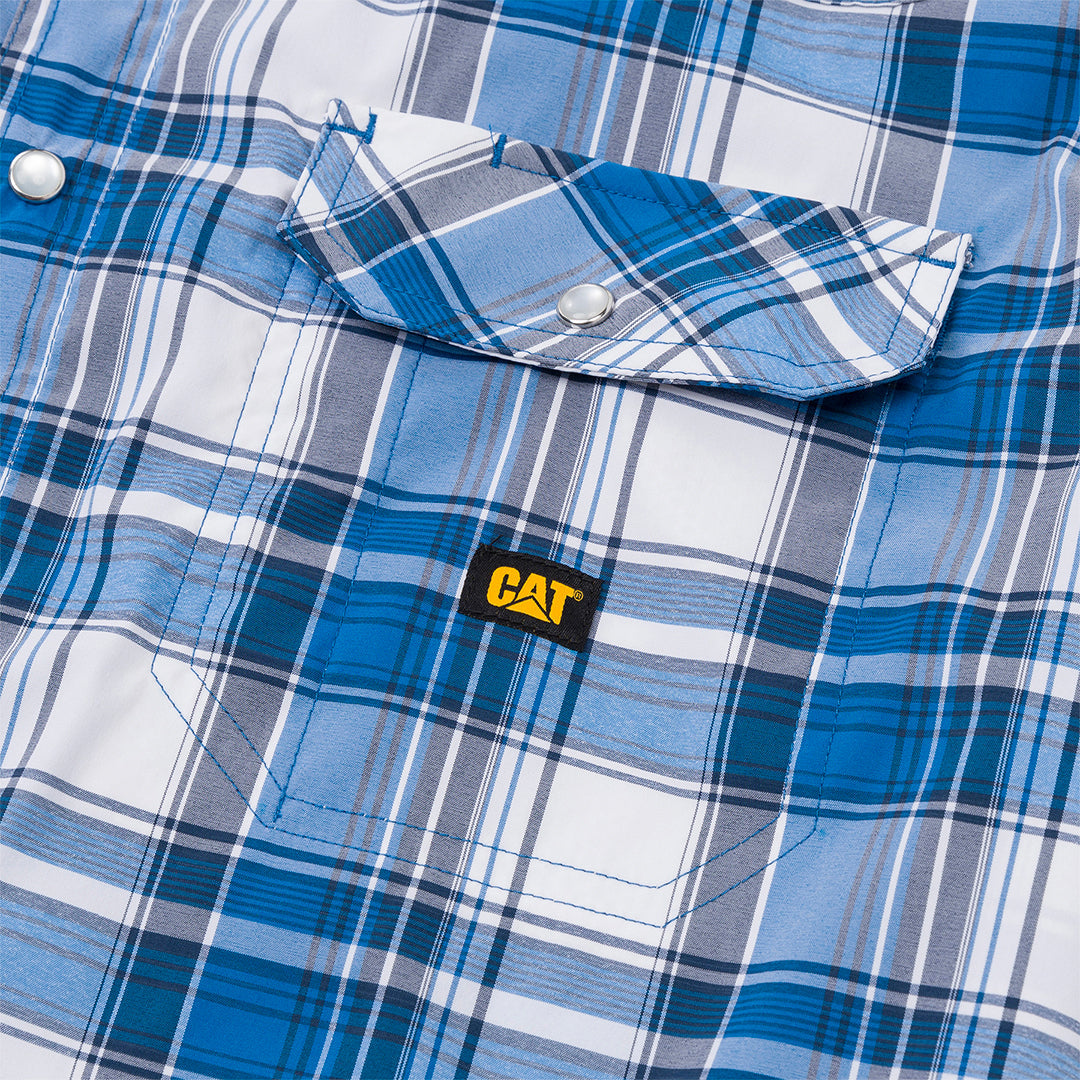Camisa Western para hombre color azul