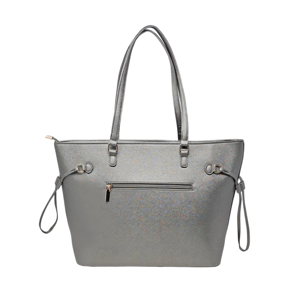 Cartera tote Belinda para mujer color gris