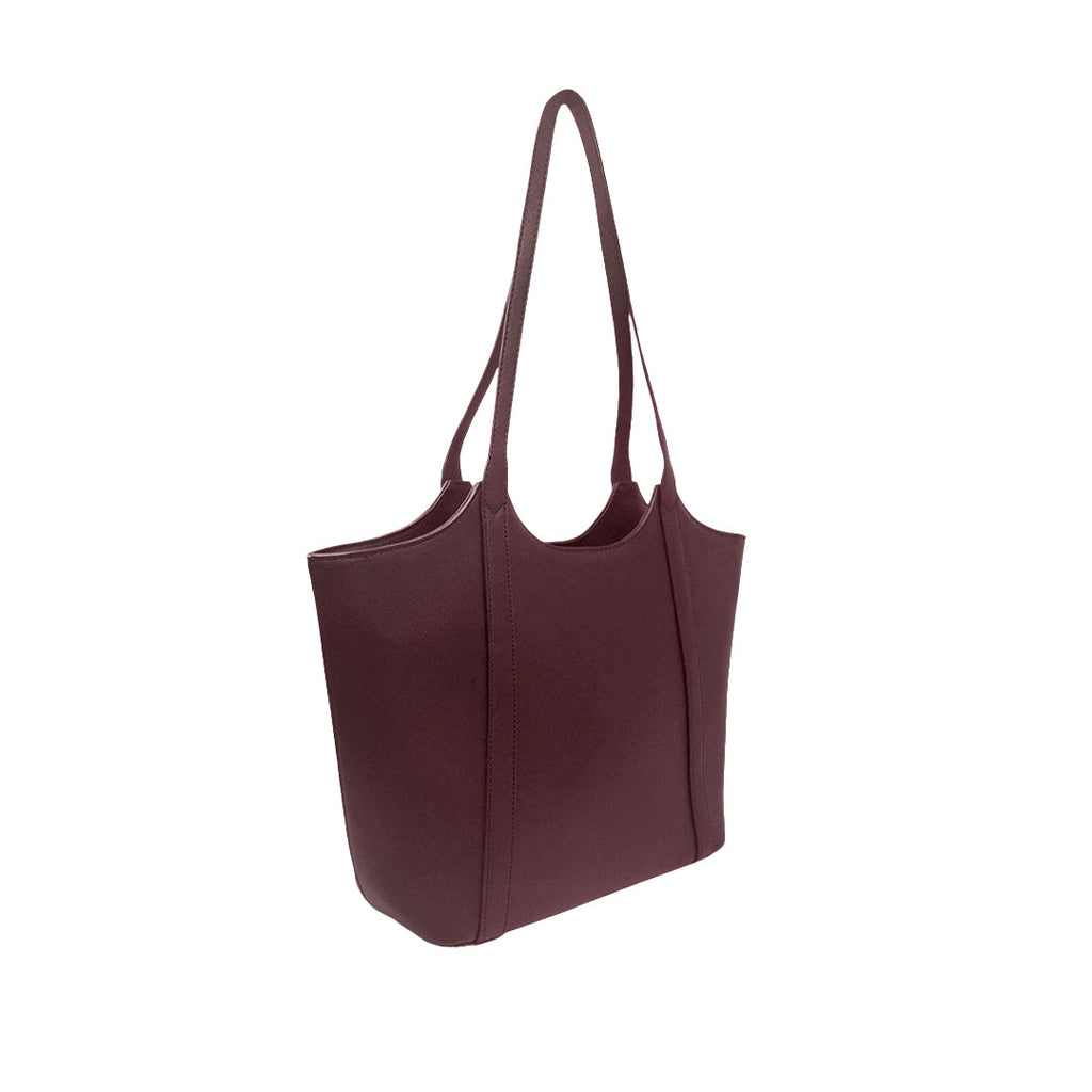 Cartera tote Yeliana para mujer color vino